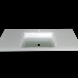 glass counter top sink