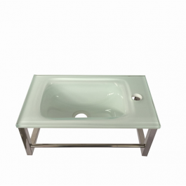 glass counter top sink