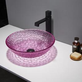 crystal glass sink 