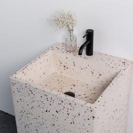 Pedestal terrazzo bathroom sink for UK and Australia market